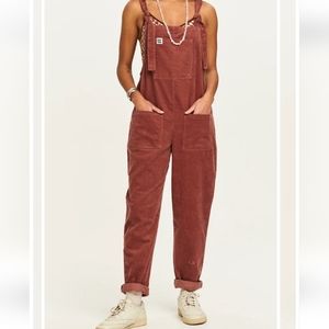 Lucy & Yak -- Original Dungaree - Organic Corduroy - Ash Pink